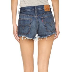 Levi 501 echo park high waisted denim shorts